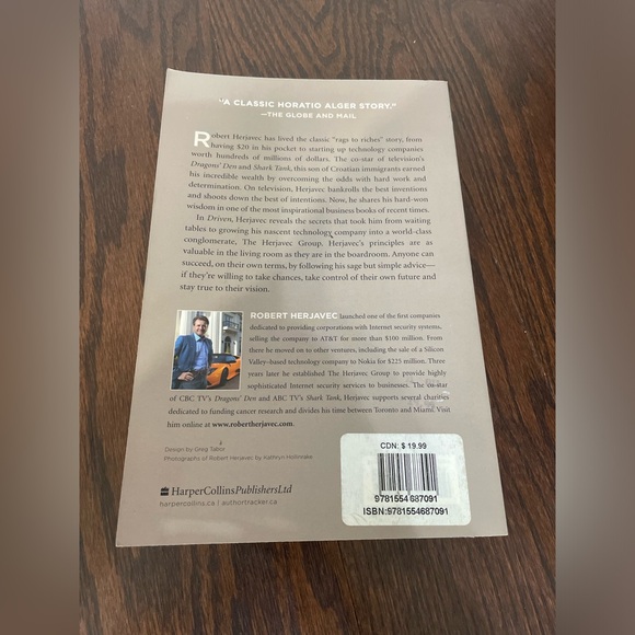 Driven: How To Succeed In Business And In Life Paperback Robert Herjavec - Picture 2 of 5